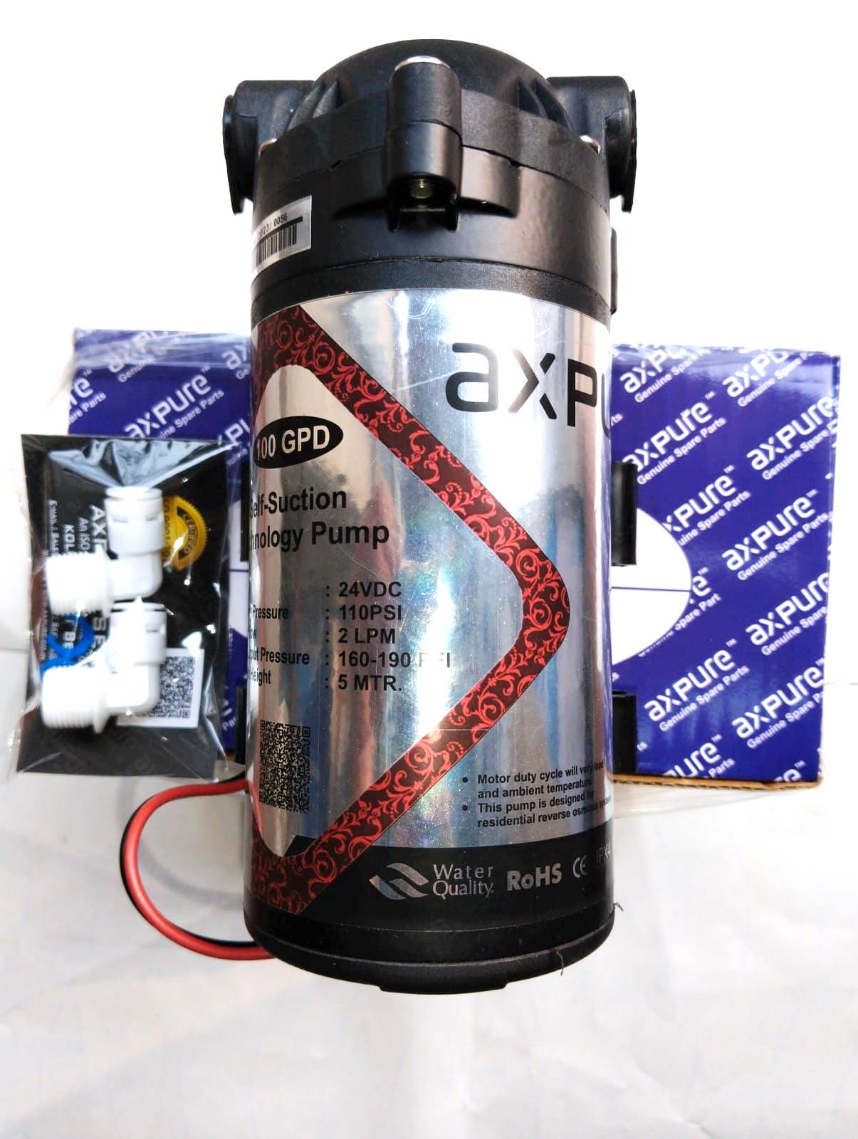 AXPURE PUMP 100GPD WARRANTY 6 MONTH