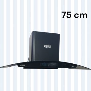 AXPURE 75CM PRIME CHIMNEY SECTION POWER-1600+-50M3/HR LED-9W BLACK COLOUR ALT TEXT